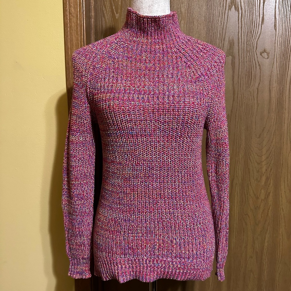 Women’s Petite Style & Co Multicolored Pink Sweater, EUC, PP